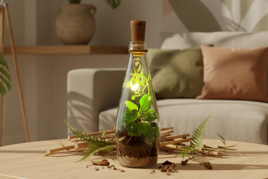 Sefu – Pirate Bottle Terrarium with LED Light